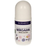 Deodorant natural roll-on cu bergamot, fara alcool, 50ml - Bioearth